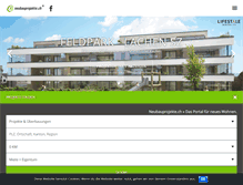 Tablet Screenshot of neubauprojekte.ch